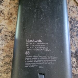 blackweb Black Portable Power Bank